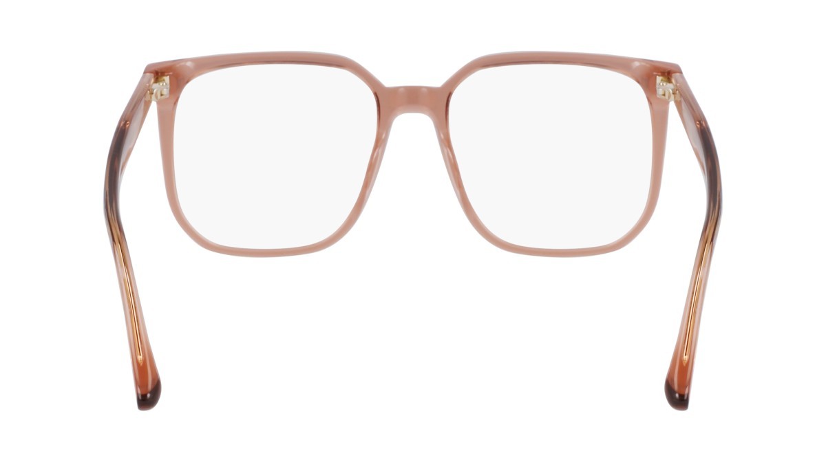 Brillen Victoria Beckham VB2673 (651) farbe antique rose form rechteckig gläser recycled demo lens w/ar blue on the front