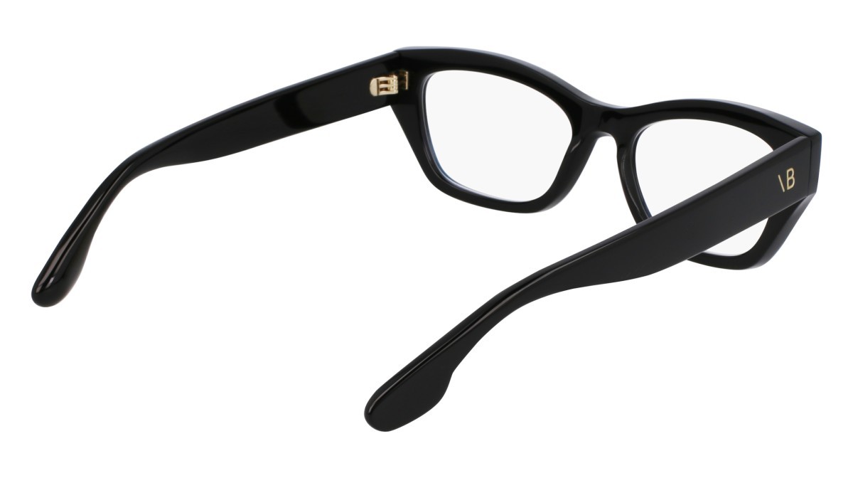 Brillen Victoria Beckham VB2675 (001) farbe black form rechteckig gläser recycled demo lens w/ar blue on the front