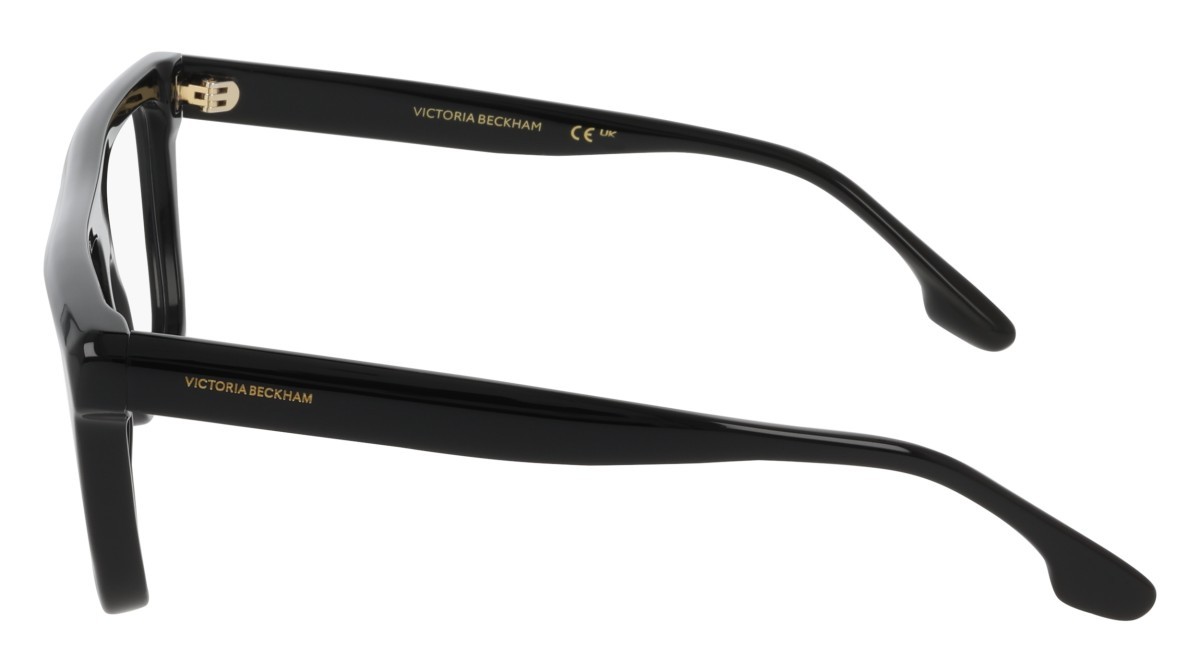 Brillen Victoria Beckham VB2678 (001) farbe black form rechteckig gläser recycled demo lens w/ar blue on the front