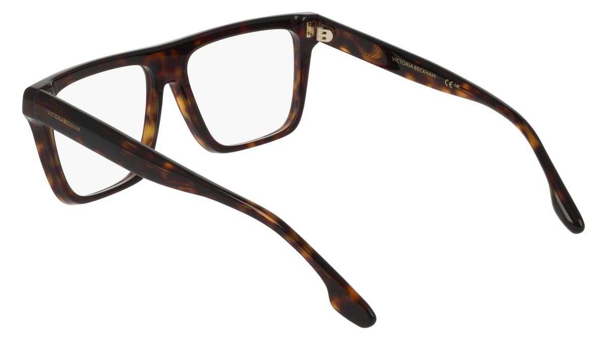 Brillen Victoria Beckham VB2678 (234) farbe dark havana form rechteckig gläser recycled demo lens w/ar blue on the front