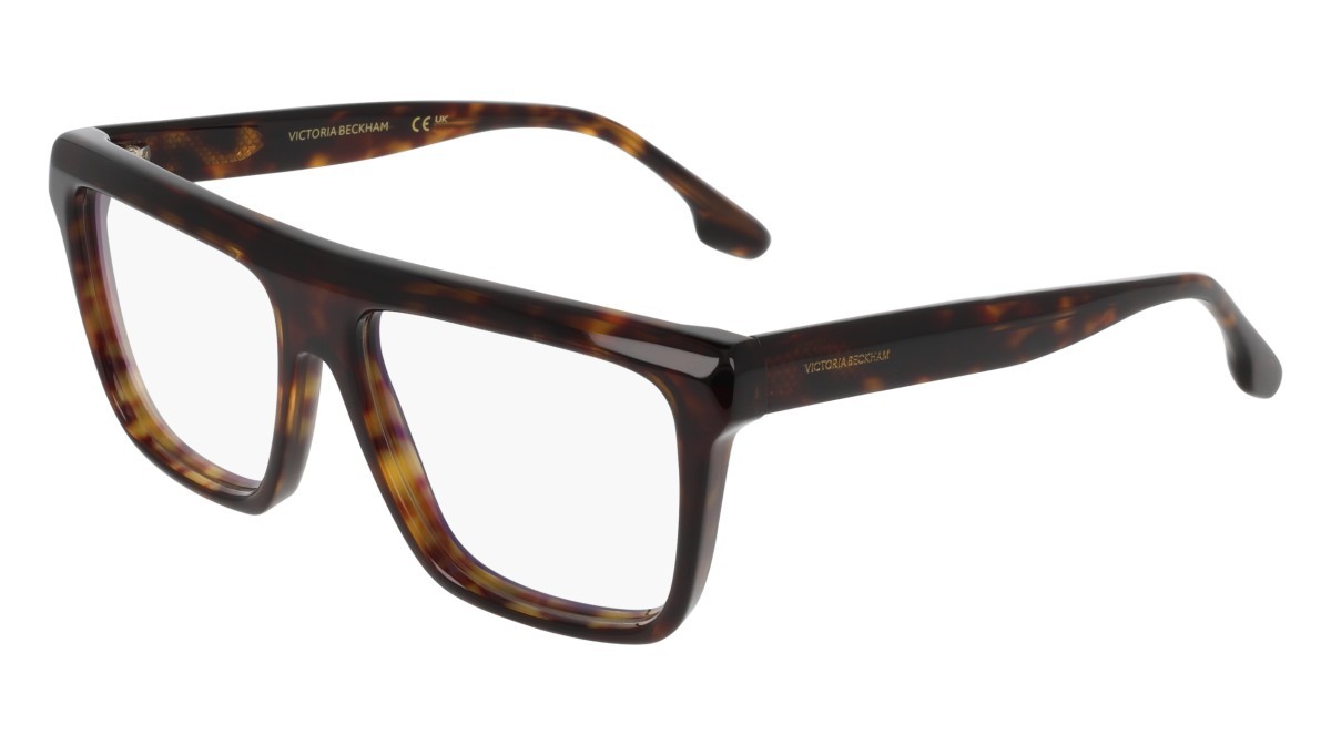 Brillen Victoria Beckham VB2678 (234) farbe dark havana form rechteckig gläser recycled demo lens w/ar blue on the front