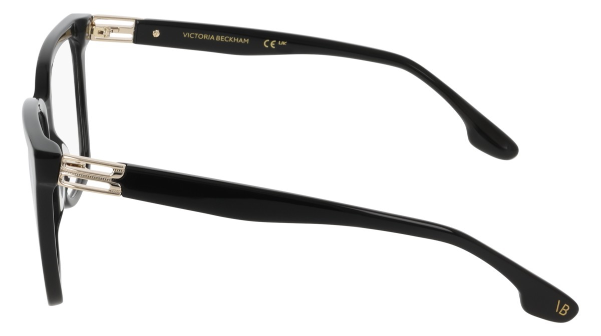 Brillen Victoria Beckham VB2680 (001) farbe black form quadratisch gläser recycled demo lens w/ar blue on the front