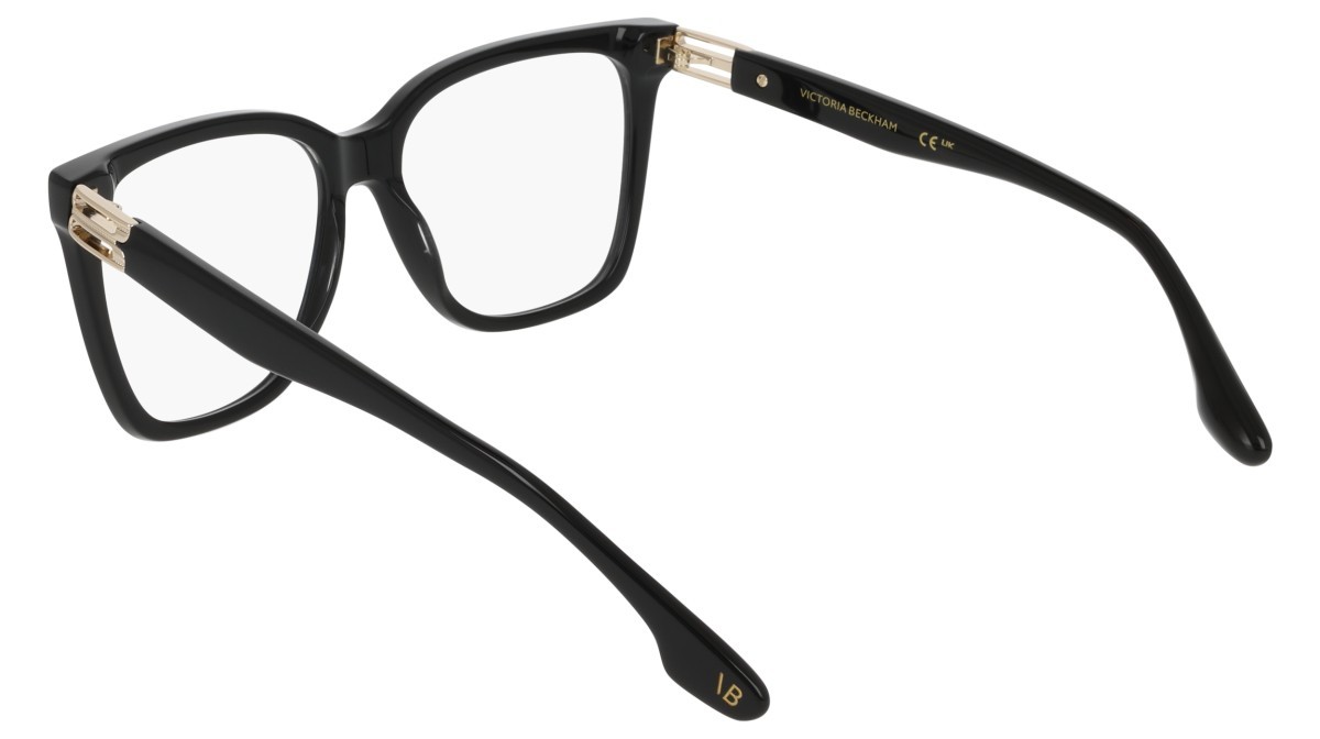 Brillen Victoria Beckham VB2680 (001) farbe black form quadratisch gläser recycled demo lens w/ar blue on the front