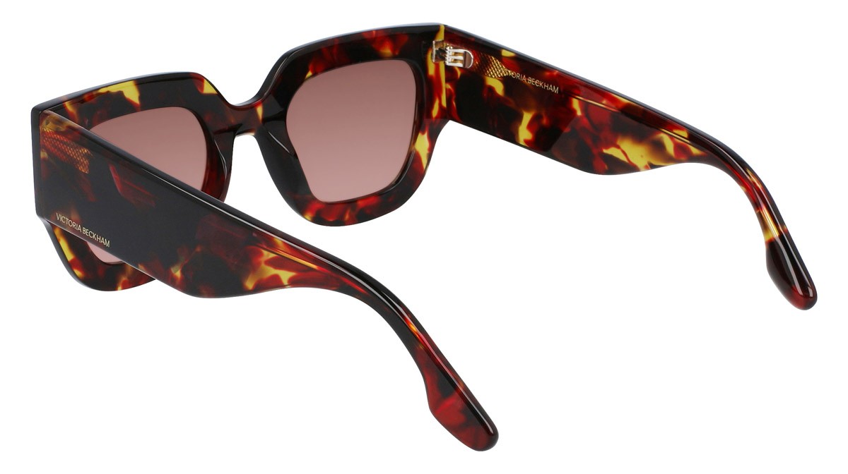 Sonnenbrillen Victoria Beckham VB606S (609) farbe havana red form rechteckig 