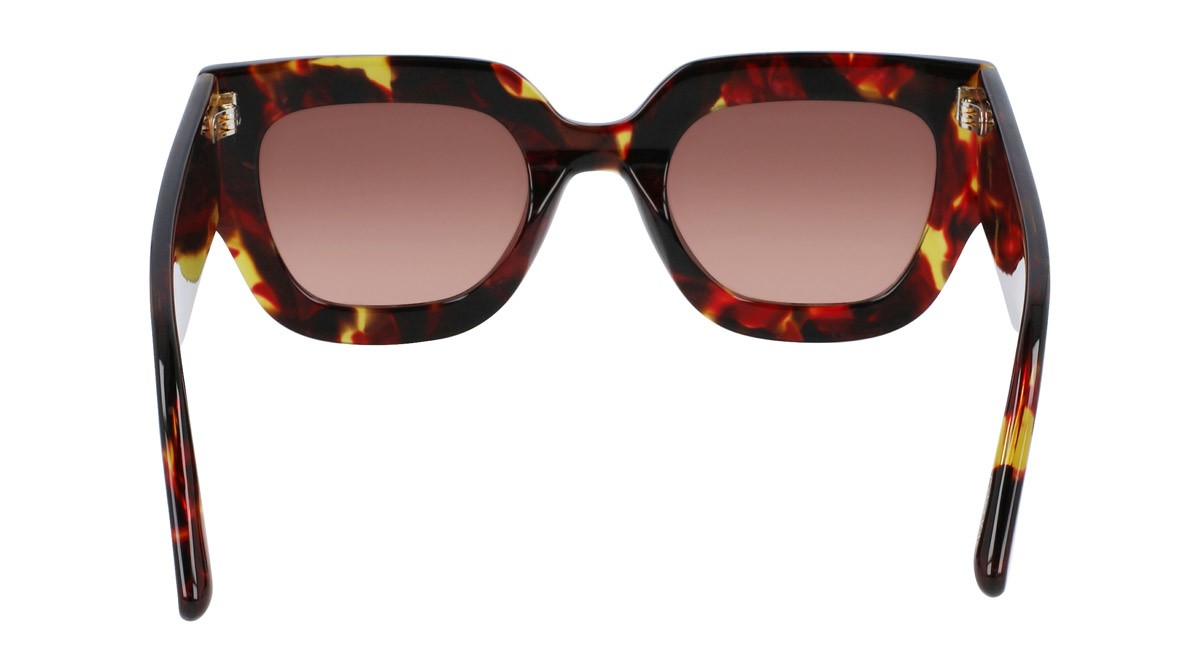 Sonnenbrillen Victoria Beckham VB606S (609) farbe havana red form rechteckig 