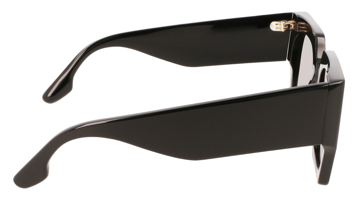 Sonnenbrillen Victoria Beckham VB608S (001) farbe black form rechteckig gläser gradient grey
