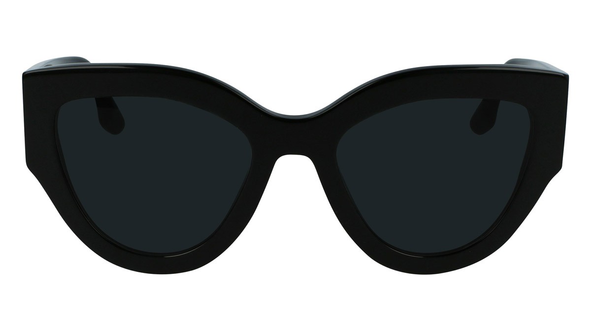 Sunglasses Victoria Beckham VB628S (001) color black shape cat eye lenses solid grey