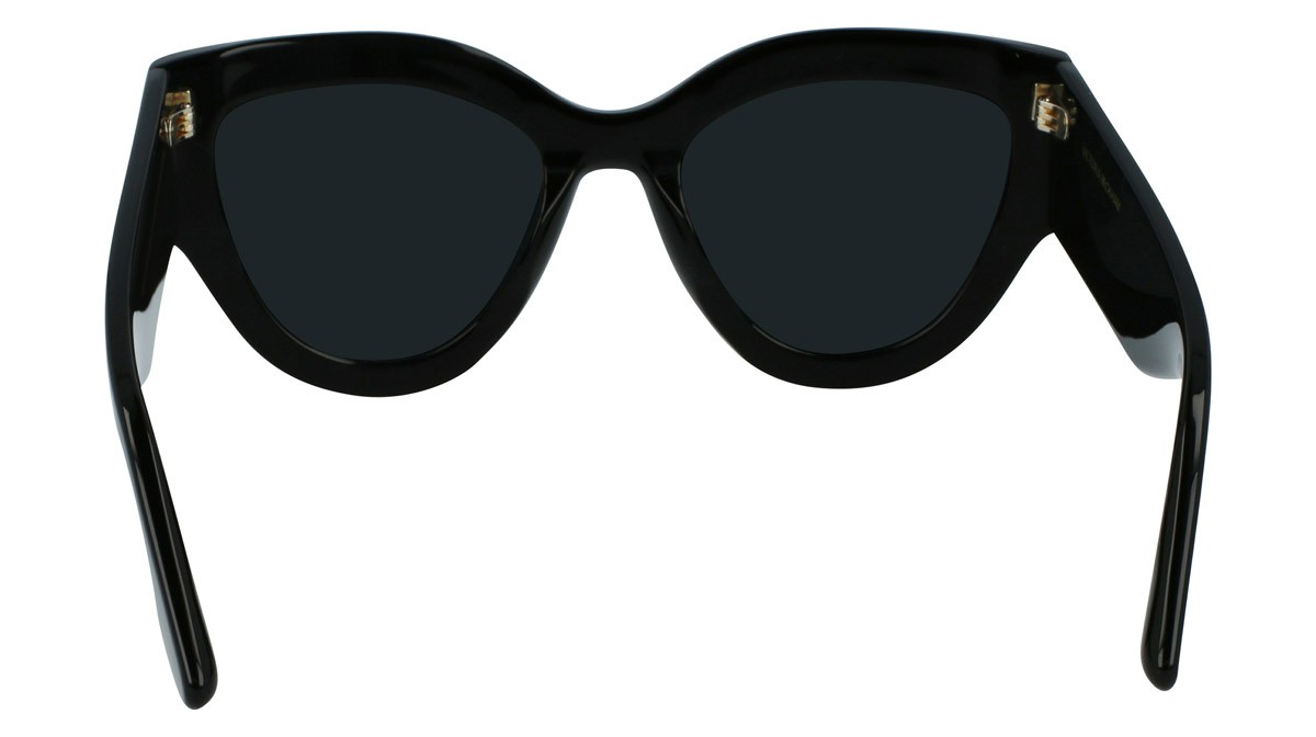 Sunglasses Victoria Beckham VB628S (001) color black shape cat eye lenses solid grey