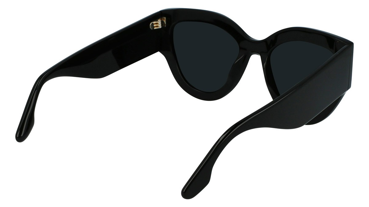 Sunglasses Victoria Beckham VB628S (001) color black shape cat eye lenses solid grey