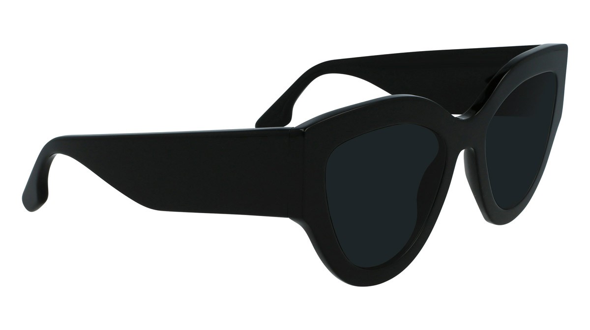 Sunglasses Victoria Beckham VB628S (001) color black shape cat eye lenses solid grey