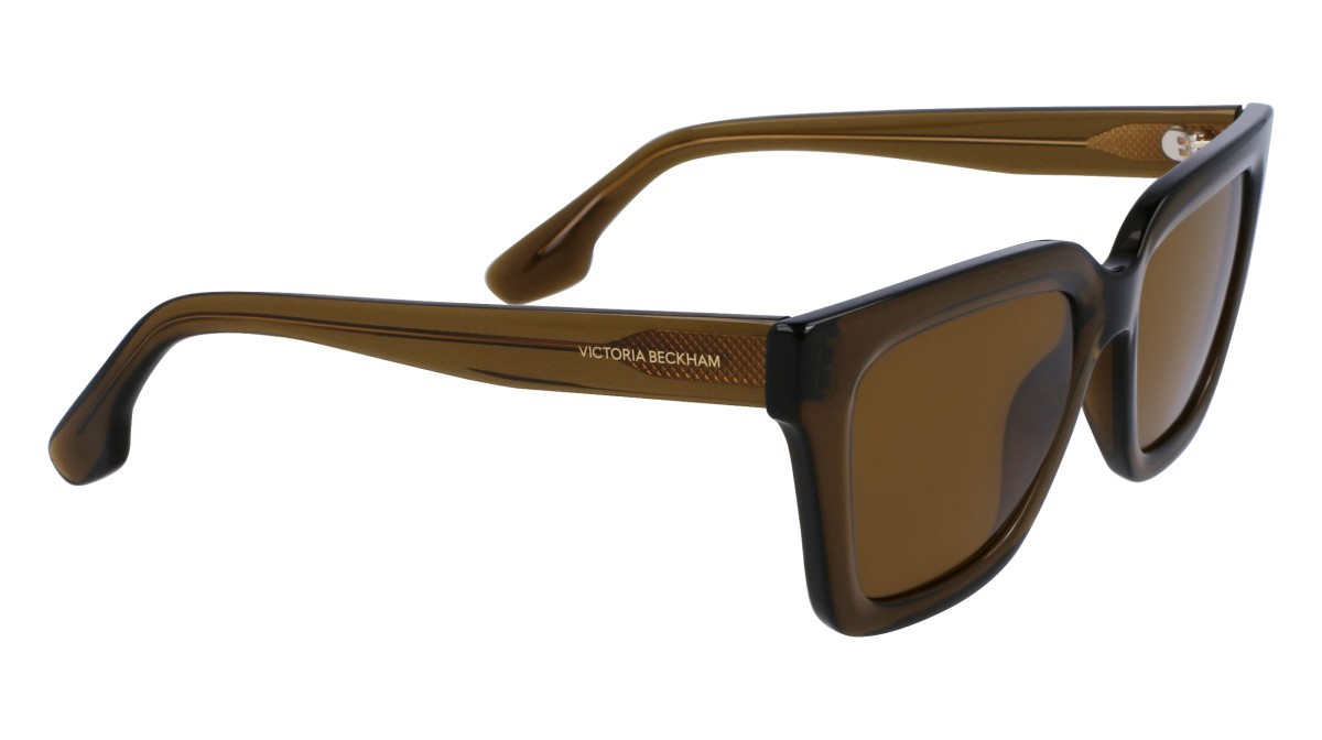Sonnenbrillen Victoria Beckham VB644S (316) farbe khaki form rechteckig gläser solid khaki