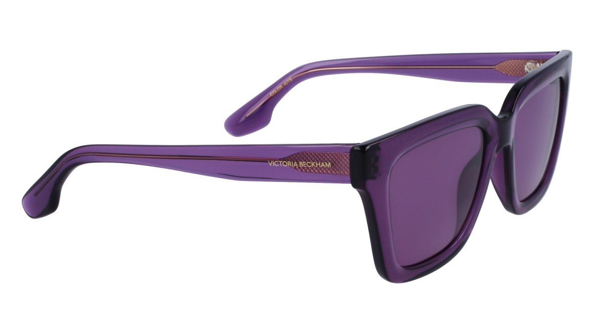 Sonnenbrillen Victoria Beckham VB644S (512) farbe purple form rechteckig gläser solid purple