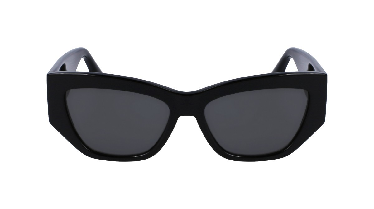 Sonnenbrillen Victoria Beckham VB645S (001) farbe black form cat-eye gläser solid grey