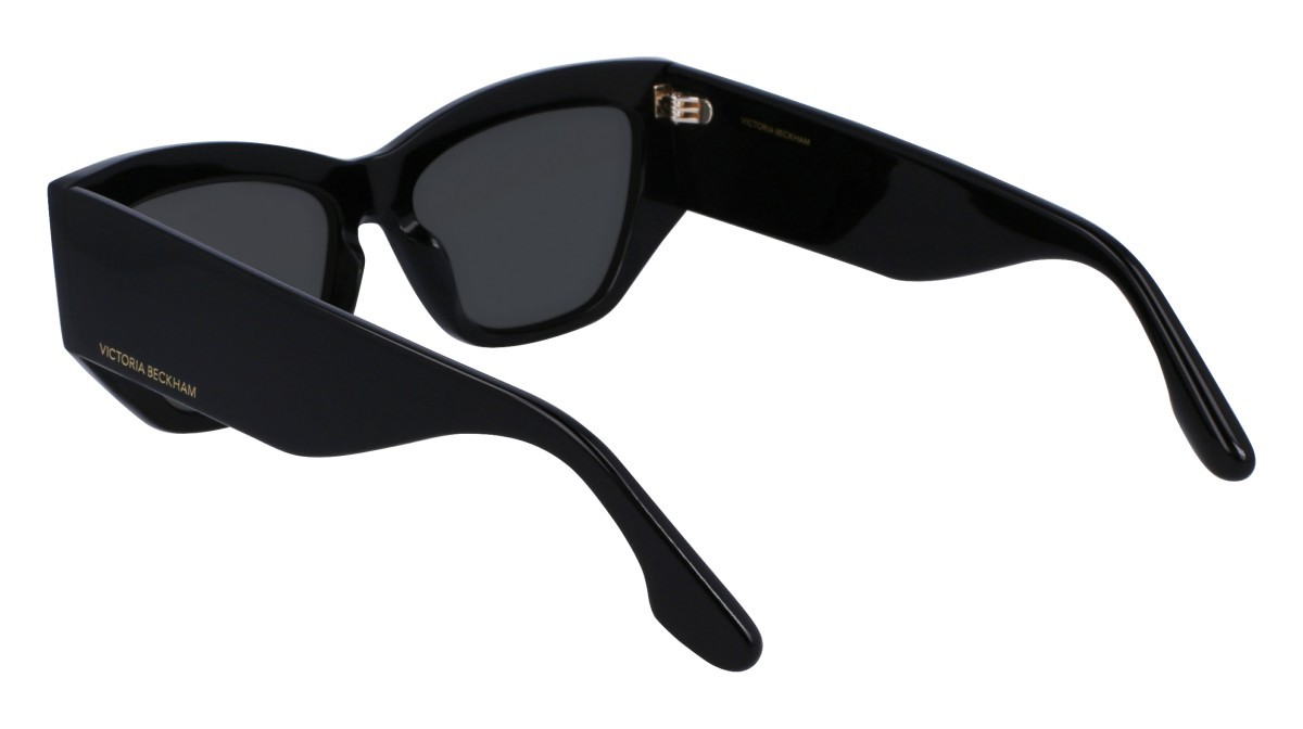 Sonnenbrillen Victoria Beckham VB645S (001) farbe black form cat-eye gläser solid grey