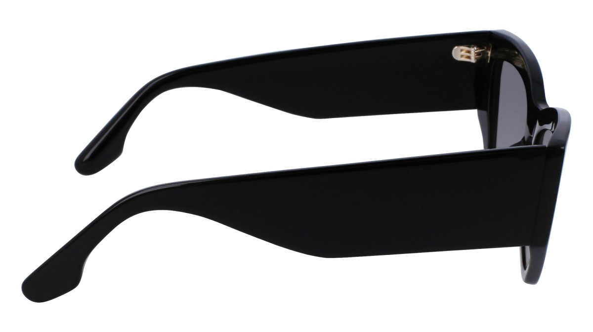 Sonnenbrillen Victoria Beckham VB645S (001) farbe black form cat-eye gläser solid grey