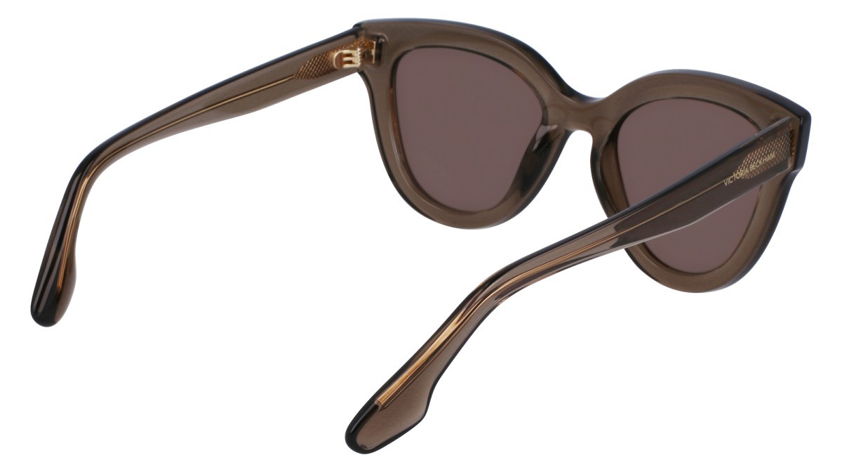 Sonnenbrillen Victoria Beckham VB649S (303) farbe moss form pantos gläser solid brown