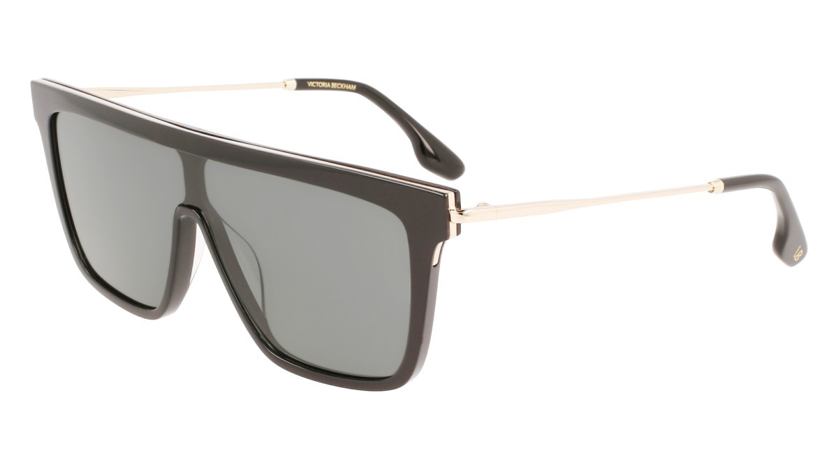 Sonnenbrillen Victoria Beckham VB650S (001) farbe black form maske gläser grey