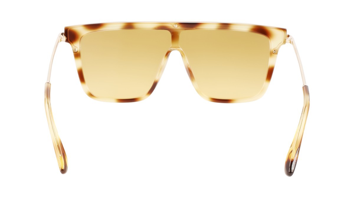 Sonnenbrillen Victoria Beckham VB650S (222) farbe blonde havana form maske gläser gradient honey/silver flash