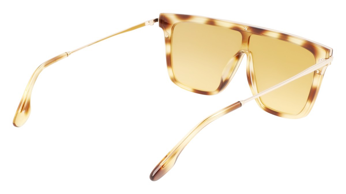 Sonnenbrillen Victoria Beckham VB650S (222) farbe blonde havana form maske gläser gradient honey/silver flash