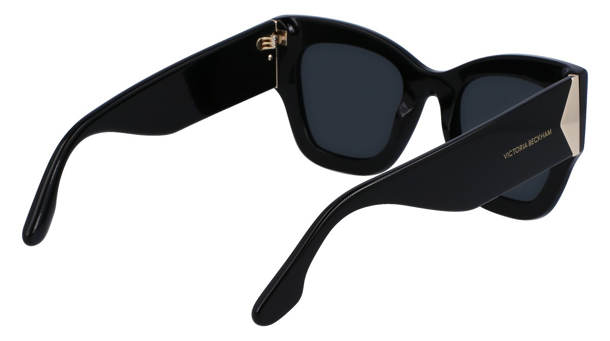 Sonnenbrillen Victoria Beckham VB652S (001) farbe black form schmetterling gläser solid grey
