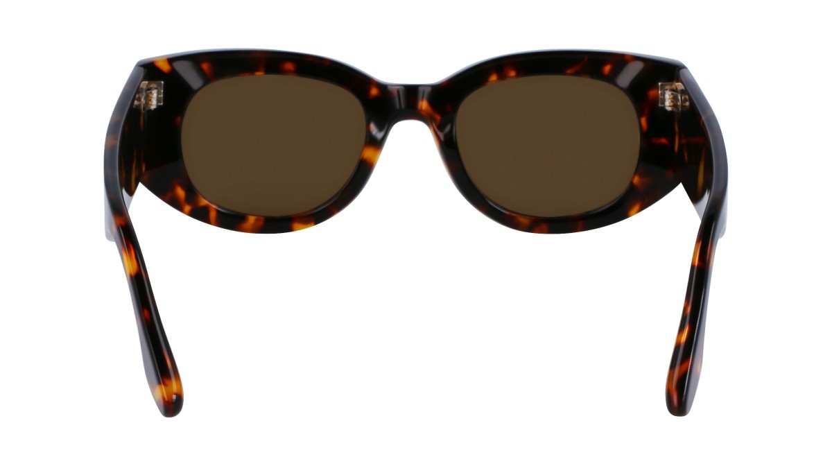 Sonnenbrillen Victoria Beckham VB654S (234) farbe dark havana form oval gläser solid brown
