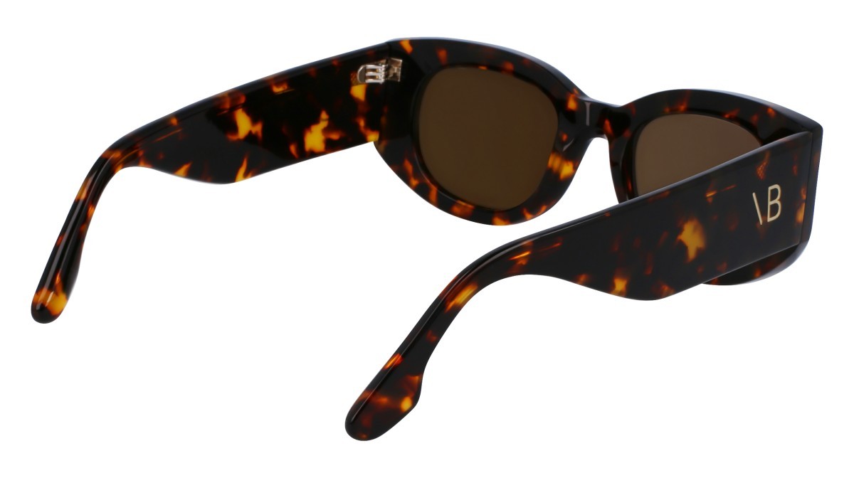 Sonnenbrillen Victoria Beckham VB654S (234) farbe dark havana form oval gläser solid brown