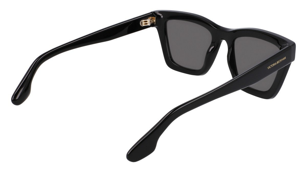 Sonnenbrillen Victoria Beckham VB656S (001) farbe black form rechteckig gläser solid grey