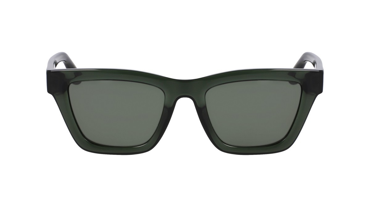 Sonnenbrillen Victoria Beckham VB656S (316) farbe khaki form rechteckig gläser solid green