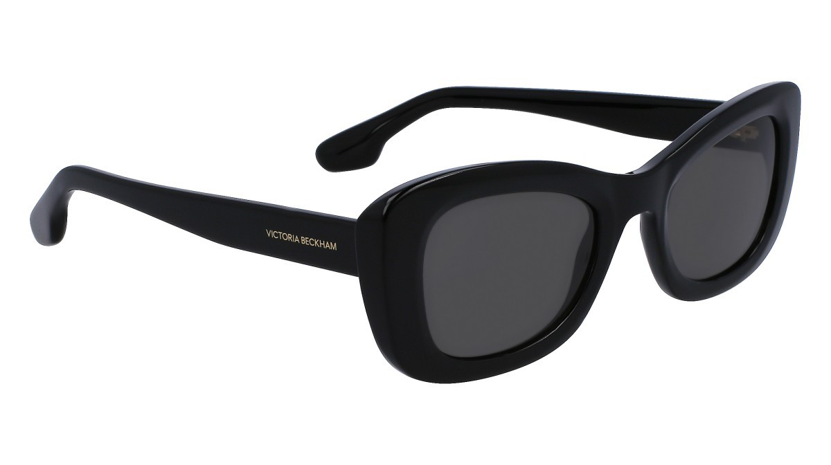 Sonnenbrillen Victoria Beckham VB657S (001) farbe black form schmetterling gläser solid grey