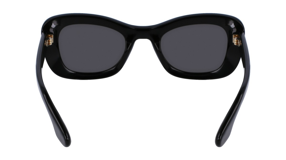 Sonnenbrillen Victoria Beckham VB657S (001) farbe black form schmetterling gläser solid grey
