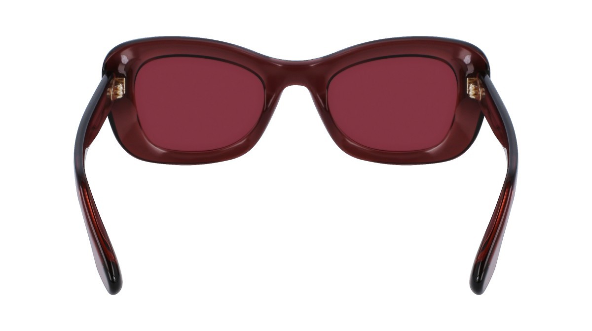 Sonnenbrillen Victoria Beckham VB657S (513) farbe purple form schmetterling gläser solid aubergine