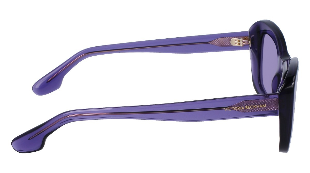 Sonnenbrillen Victoria Beckham VB657S (514) farbe violet form schmetterling gläser solid violet