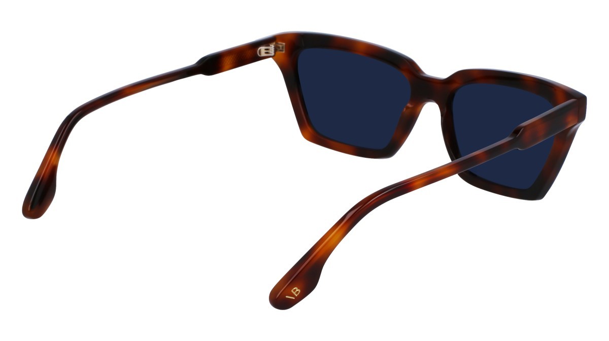 Sonnenbrillen Victoria Beckham VB661S (215) farbe tortoise form rechteckig gläser solid denim