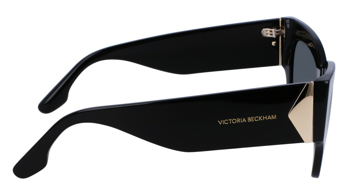 Sonnenbrillen Victoria Beckham VB662S (001) farbe black form schmetterling gläser solid grey