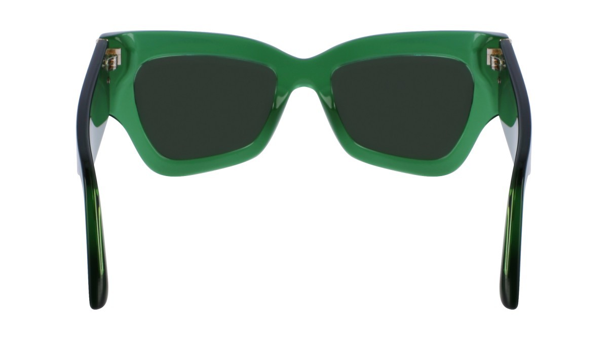 Sonnenbrillen Victoria Beckham VB662S (300) farbe green form schmetterling gläser solid green