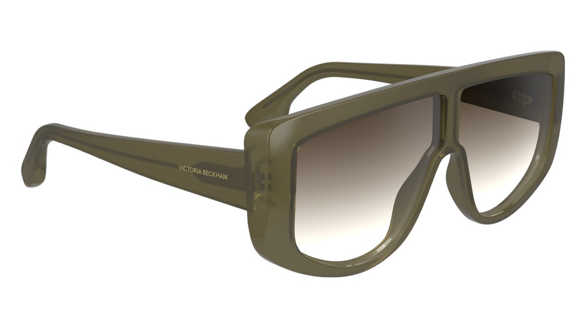 Sonnenbrillen Victoria Beckham VB664S (310) farbe olive form pantos gläser gradient light brown