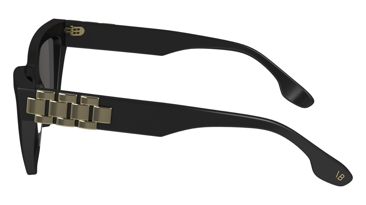 Sonnenbrillen Victoria Beckham VB668S (001) farbe black form cat-eye gläser solid grey