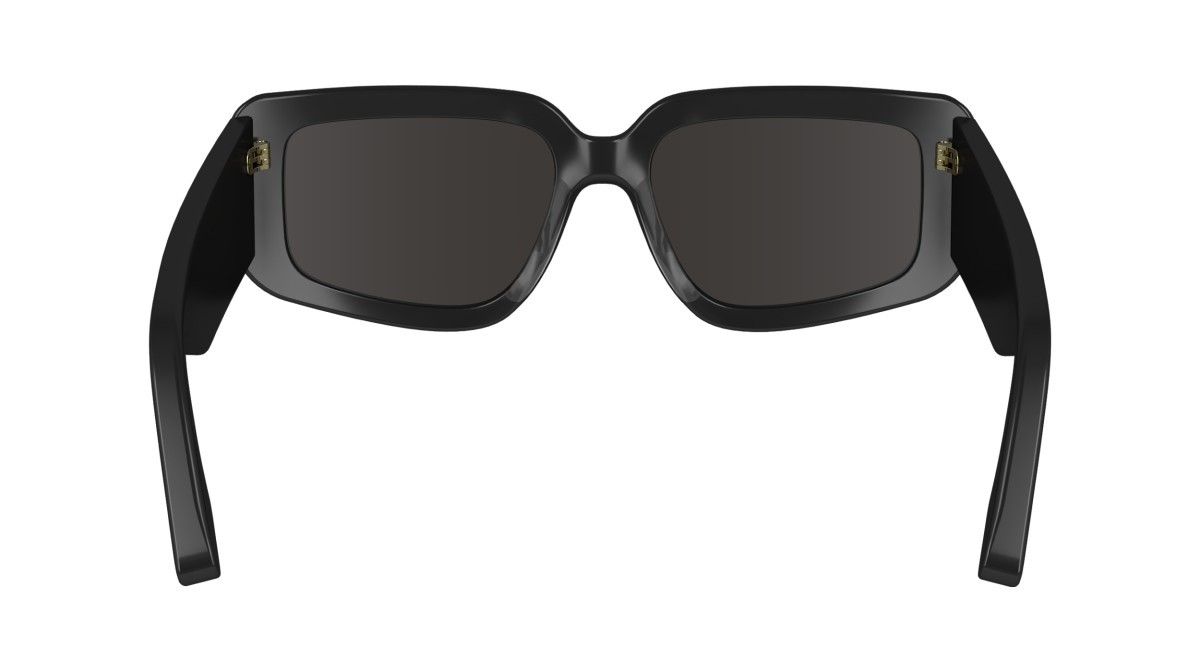 Sonnenbrillen Victoria Beckham VB670S (001) farbe black form rechteckig gläser solid grey