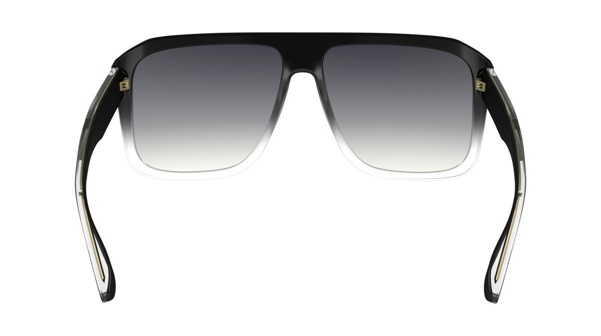 Sunglasses Victoria Beckham VB671S (009) color black/crystal shape navigator lenses gradient grey