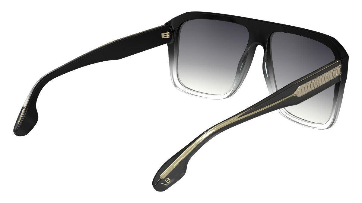 Sunglasses Victoria Beckham VB671S (009) color black/crystal shape navigator lenses gradient grey
