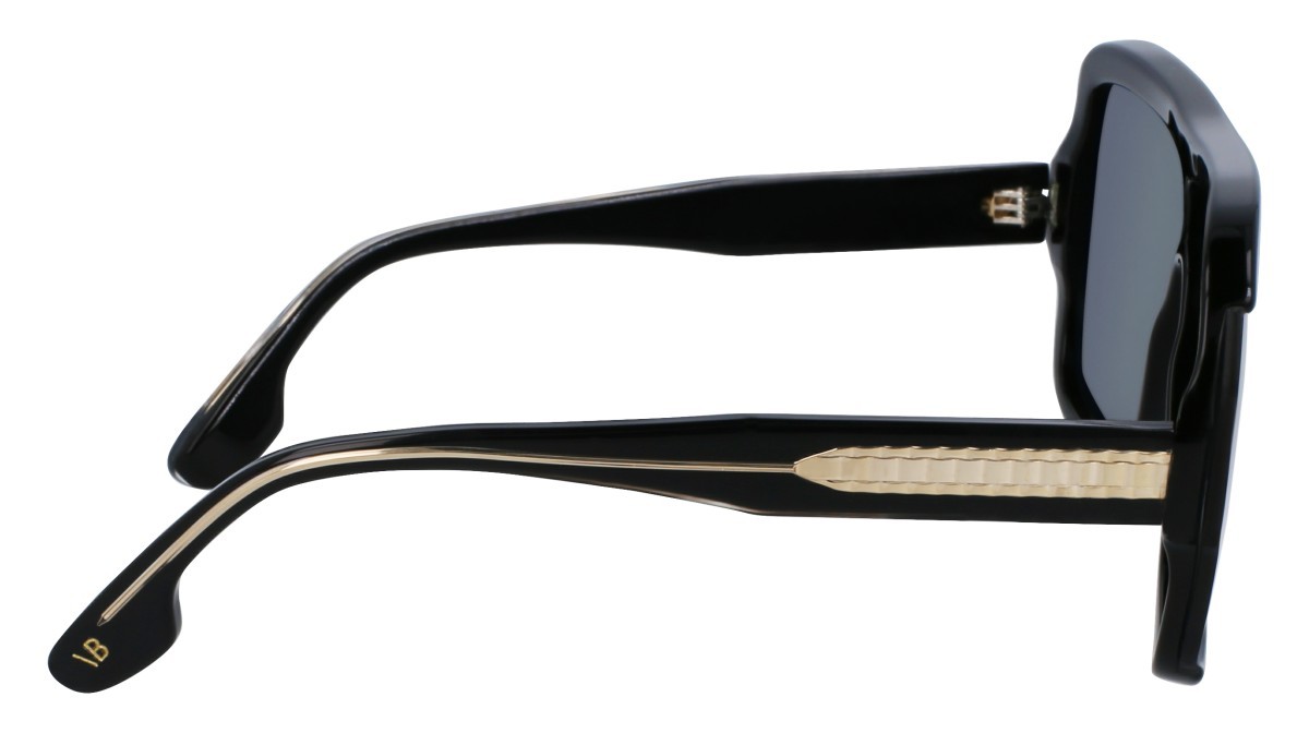 Sonnenbrillen Victoria Beckham VB673S (003) farbe black/silver mirror form maske gläser solid grey w/silver flash