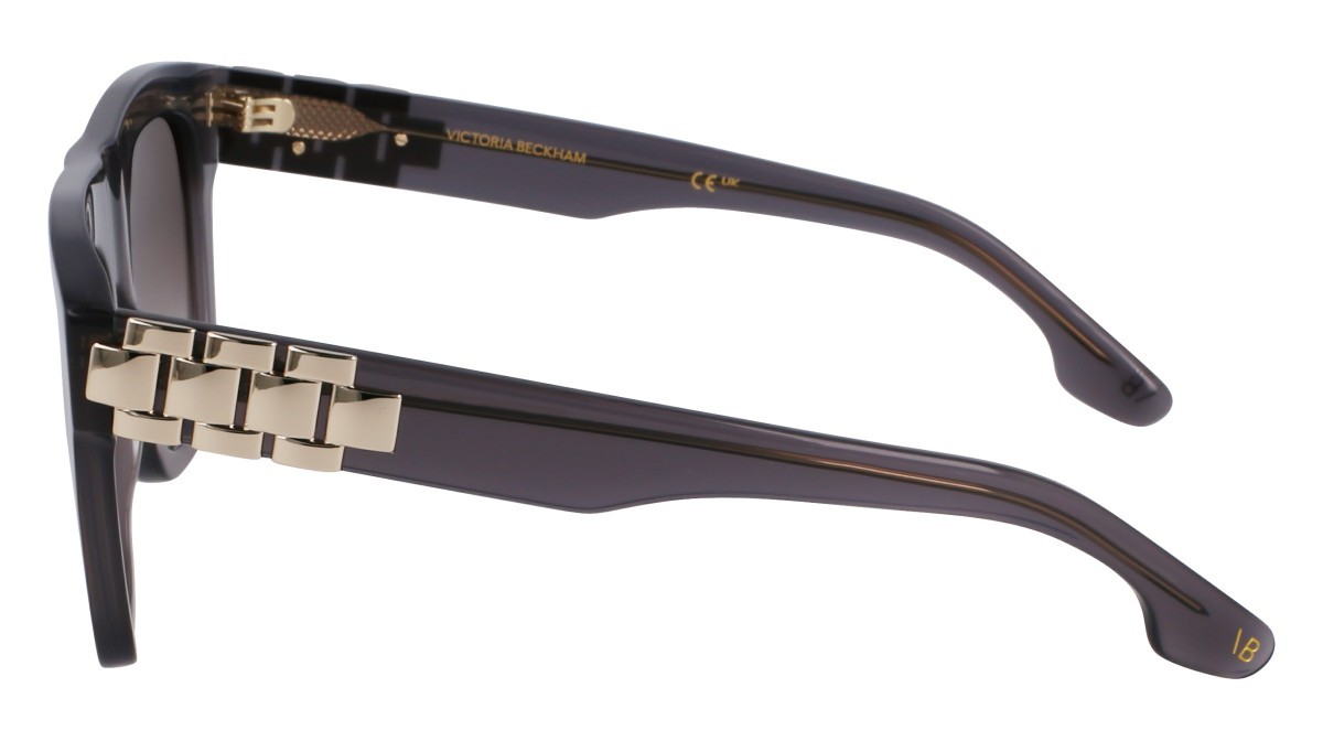 Sonnenbrillen Victoria Beckham VB675S (039) farbe fog form rechteckig gläser gradient brown/grey