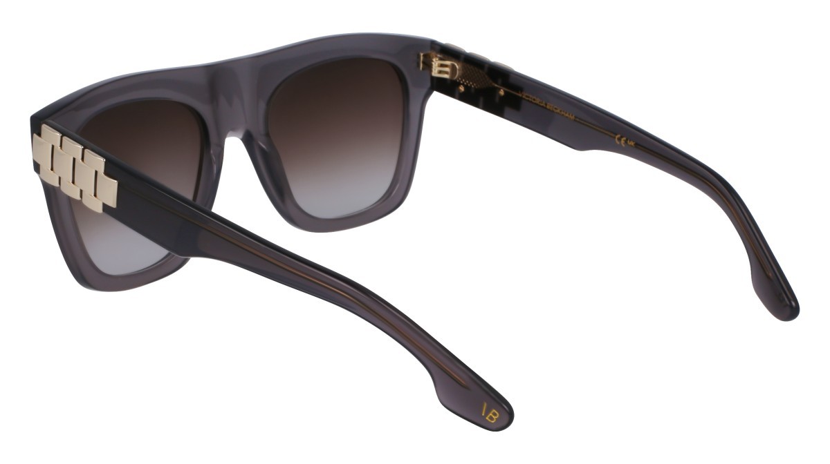 Sonnenbrillen Victoria Beckham VB675S (039) farbe fog form rechteckig gläser gradient brown/grey
