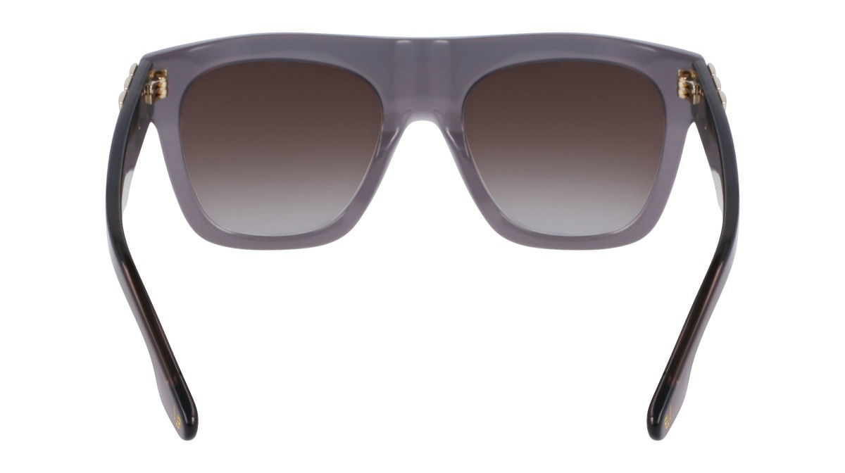Sonnenbrillen Victoria Beckham VB675S (039) farbe fog form rechteckig gläser gradient brown/grey
