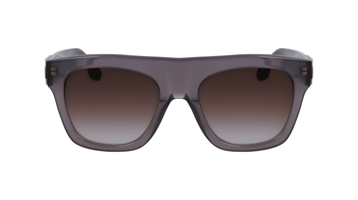 Sonnenbrillen Victoria Beckham VB675S (039) farbe fog form rechteckig gläser gradient brown/grey