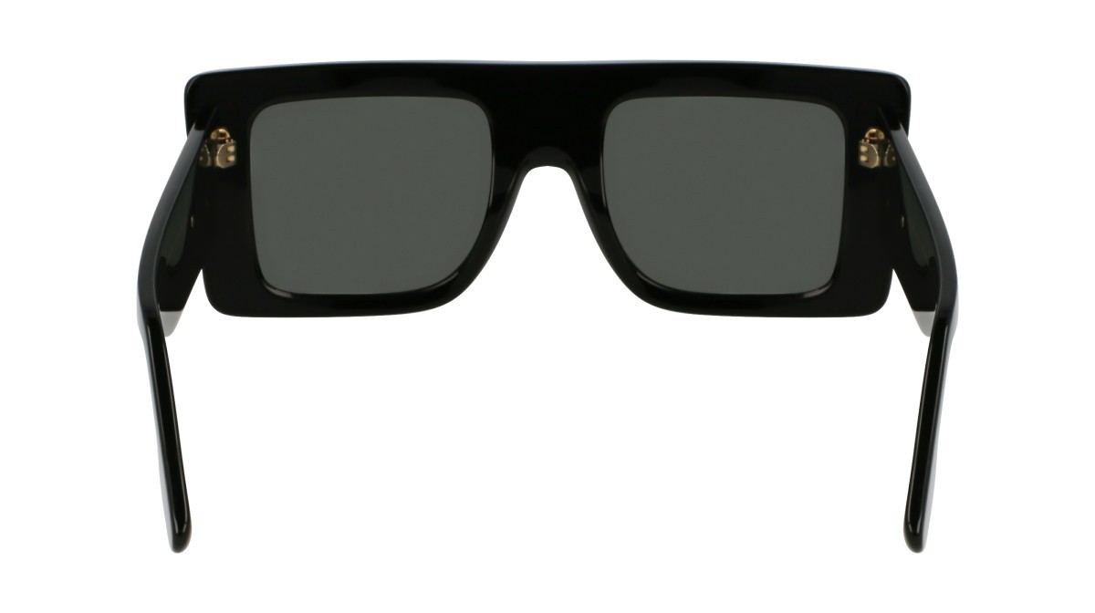 Sonnenbrillen Victoria Beckham VB677S (001) farbe black form quadratisch gläser solid grey