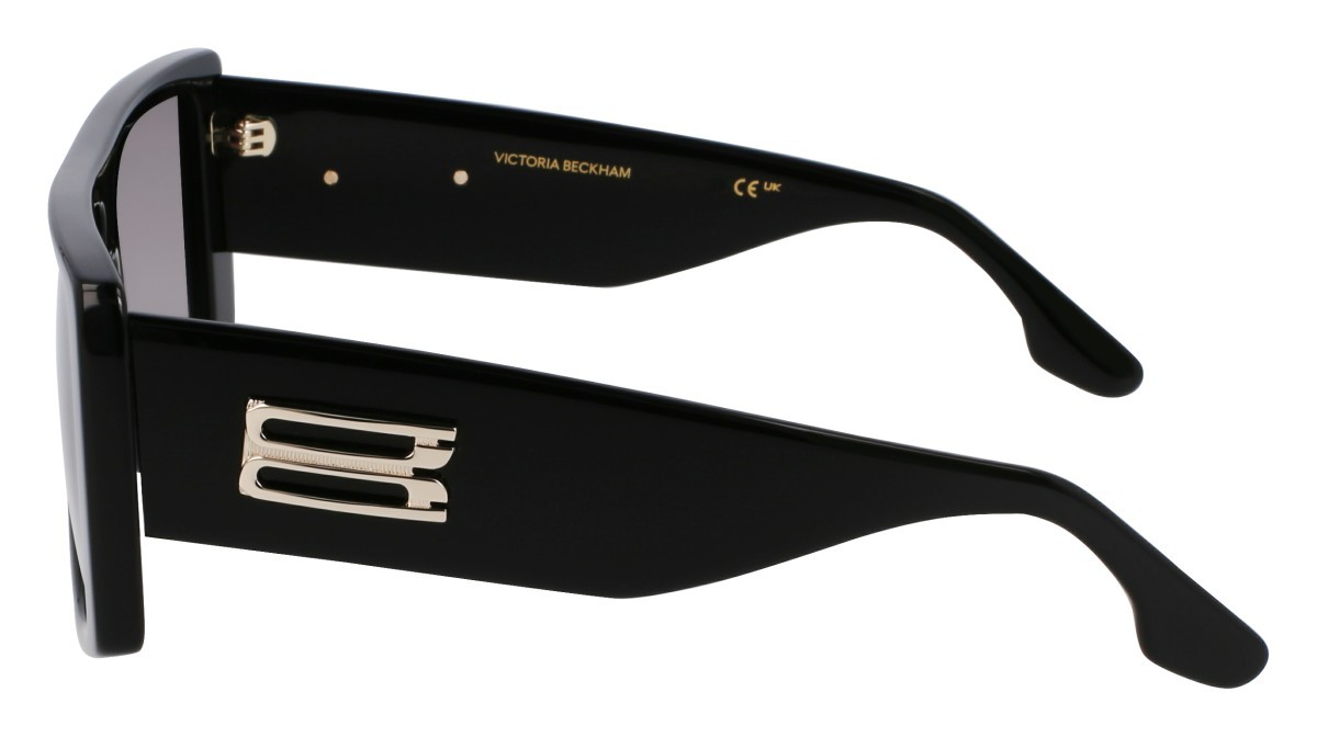 Sonnenbrillen Victoria Beckham VB678S (001) farbe black form quadratisch gläser grey gradient