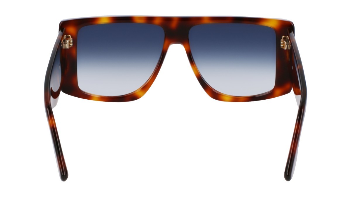 Sonnenbrillen Victoria Beckham VB678S (215) farbe tortoise form quadratisch gläser gradient blue