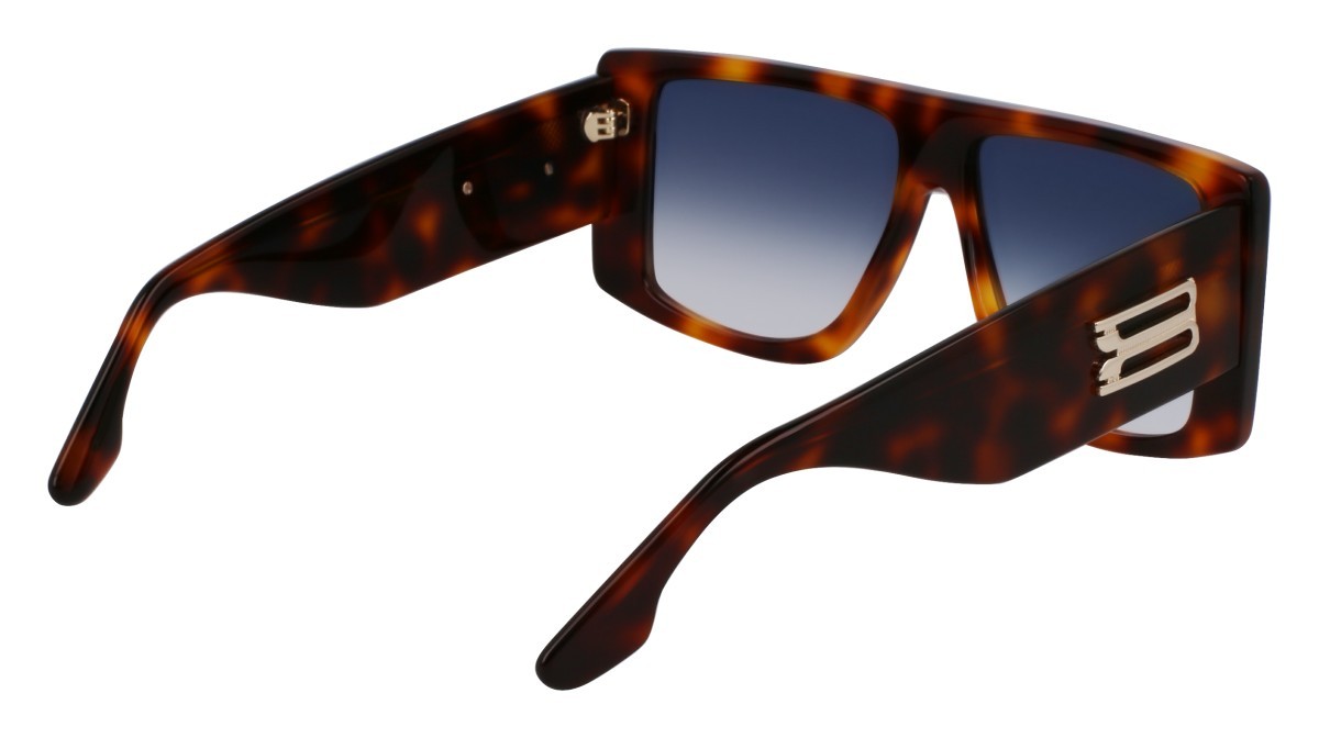 Sonnenbrillen Victoria Beckham VB678S (215) farbe tortoise form quadratisch gläser gradient blue