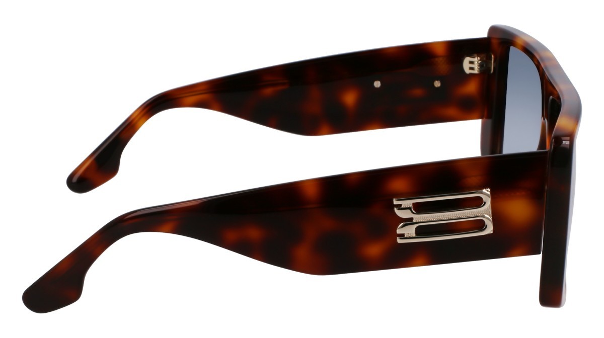 Sonnenbrillen Victoria Beckham VB678S (215) farbe tortoise form quadratisch gläser gradient blue